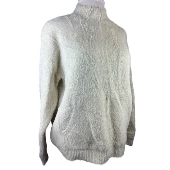 NWT Mersea Chalet Mock Neck Sweater Pockets Fuzzy Soft Women's L/XL Mer Sea - Picture 3 of 13